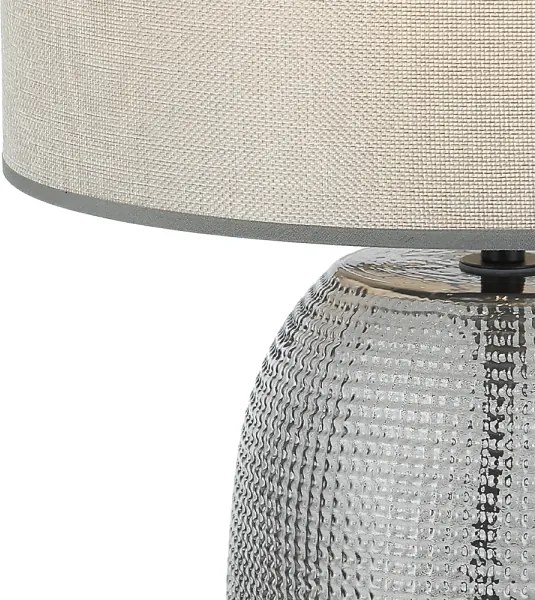 Lampă de masă JENIFER 1xE27/40W/230V gri/fumuriu