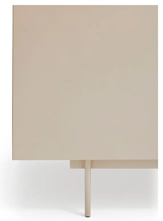 Comodă bej-natural joasă cu aspect de lemn de stejar 130x78 cm Otto – Teulat