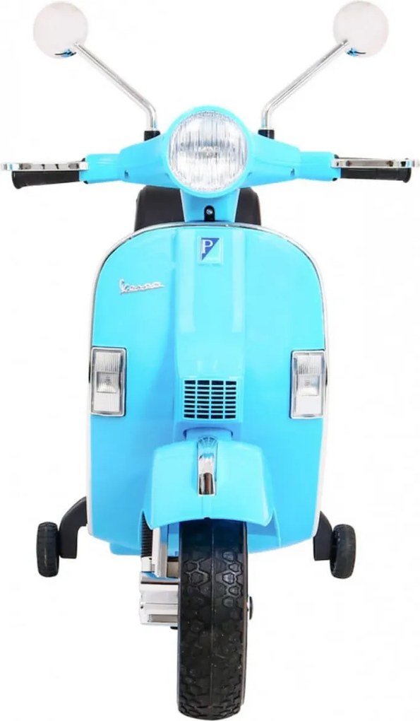 Motocicleta Electrica cu Acumulator Pentru Copii NOVOKIDS™ Vespa Premium Retro Scooter, Pornire la cheie, 3-8 ani, Max 30 kg, Cu Melodii si Lumini