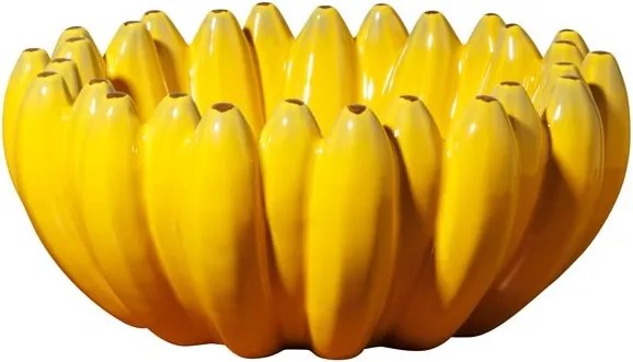 Bol galben de fructe, fructiera, D35cm Banana