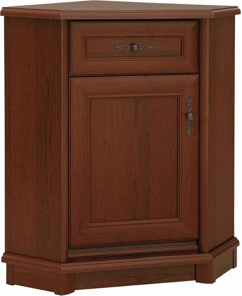 Comoda de dormitor KENT EKOM1DSN, castan, PAL, 60x61x91 cm