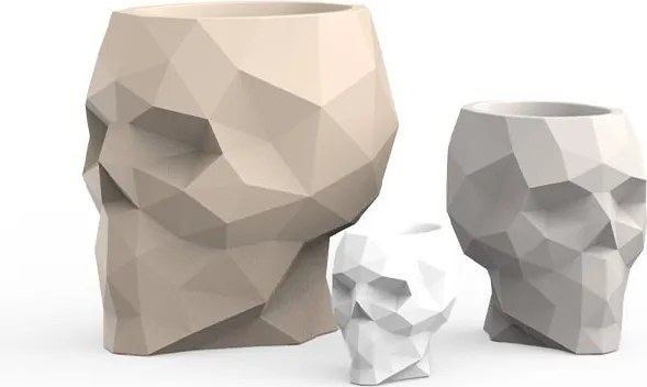 Ghiveci plante design decorativ modern exterior/interior SKULL 75x57x70cm