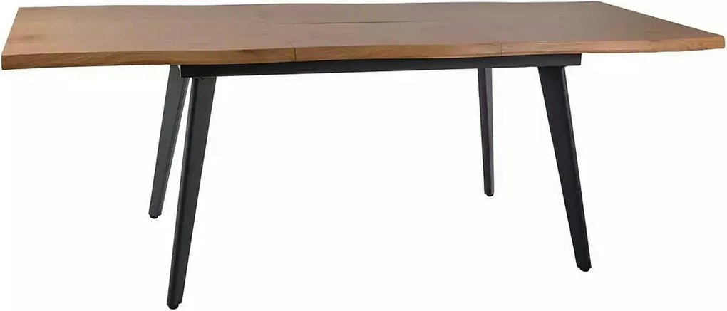 Masa extensibila FRESNO, stejar/negru, 150/210x90x76 cm