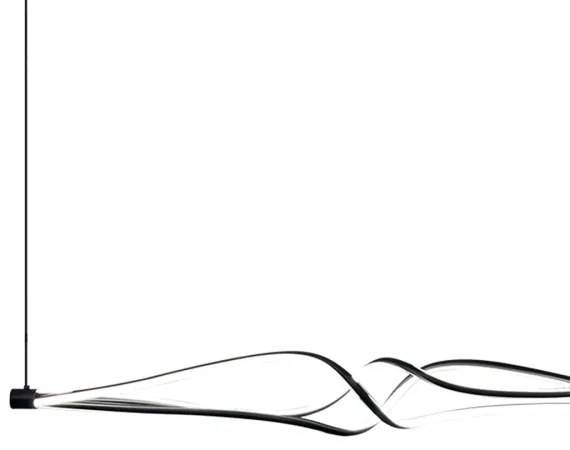 Lustră LED pe cablu TWISTER LED/56W/230V negru