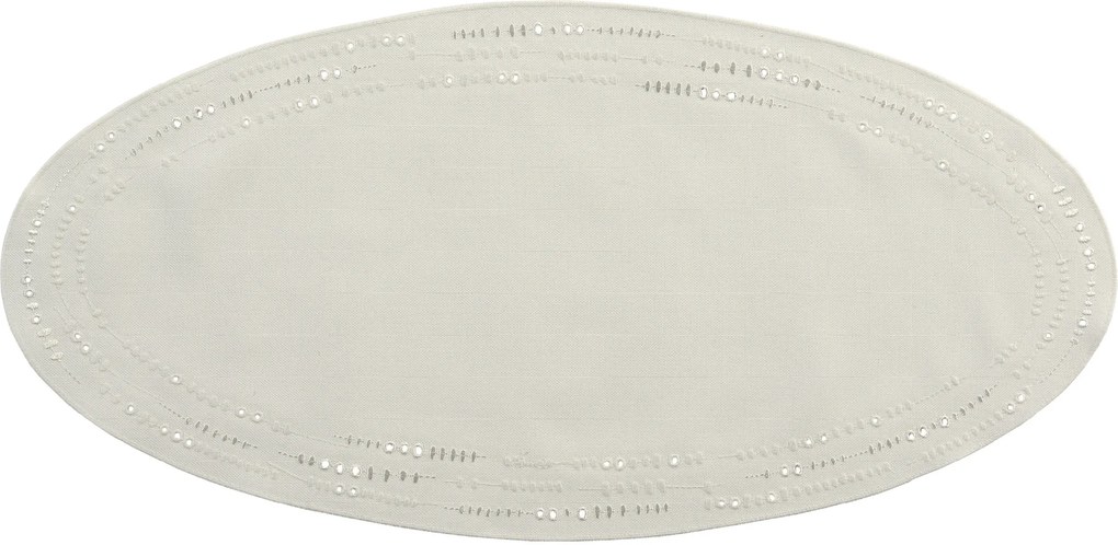 Placemat Perlina 28x58 oval, ecru 29 - Sander