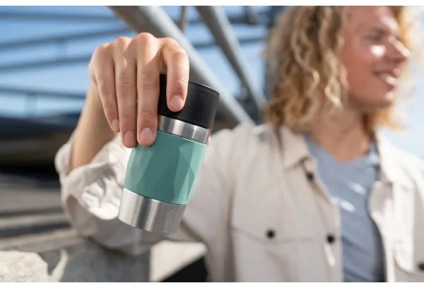 Cană termos Tefal 300 ml COMPACT MUG oțel inoxidabil/verde