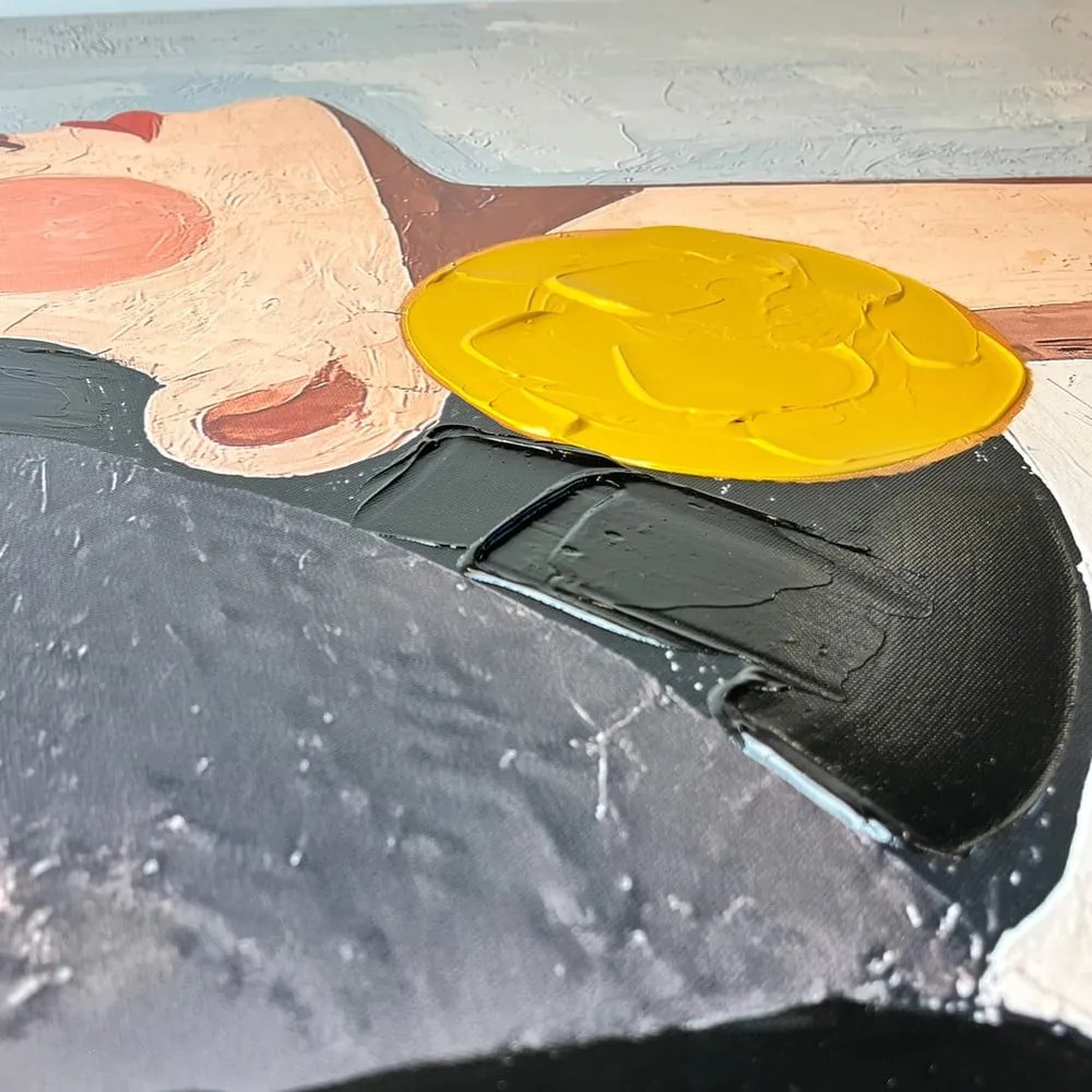 Tablou cu detalii pictate manual 70x100 cm Mae – Styler