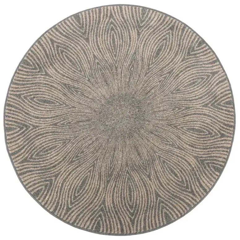 Covor lana rotund Nasto popiel grey Selectează mărime: 133 X 133