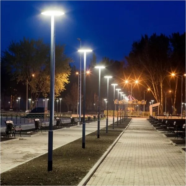 Lampă stradală solară LED SOLSUMI, 25 W, 3,2 V, IP54, 25 000 mAh, cu senzor și telecomandă inclusă