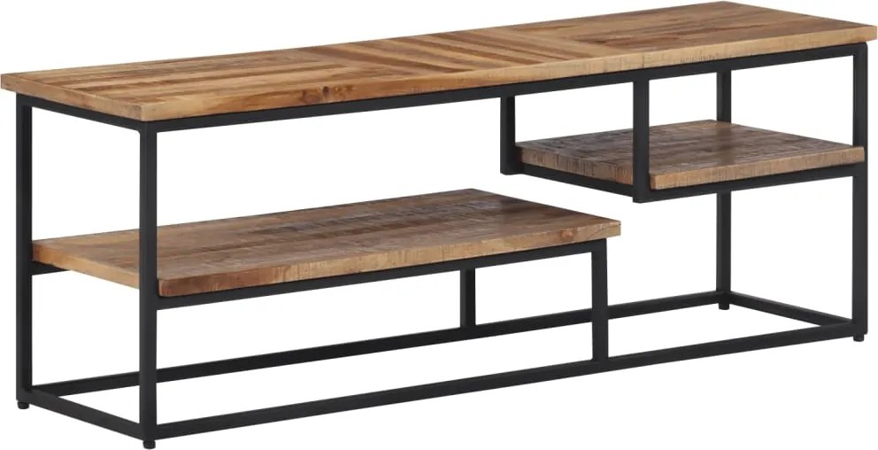 vidaXL Comodă TV, 110x30x39 cm, lemn masiv de tec reciclat