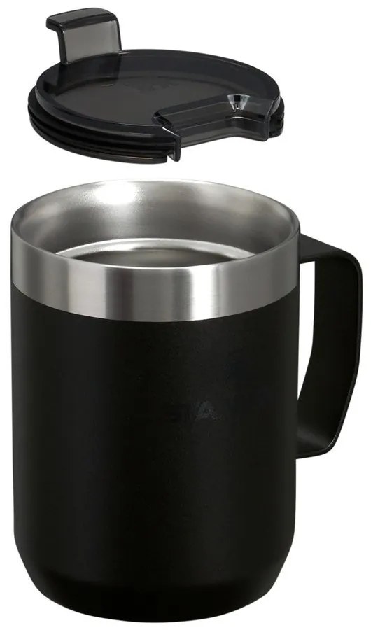 Cană termos neagră din oțel inoxidabil 230 ml Stay-Hot Camp Mug Black – Stanley