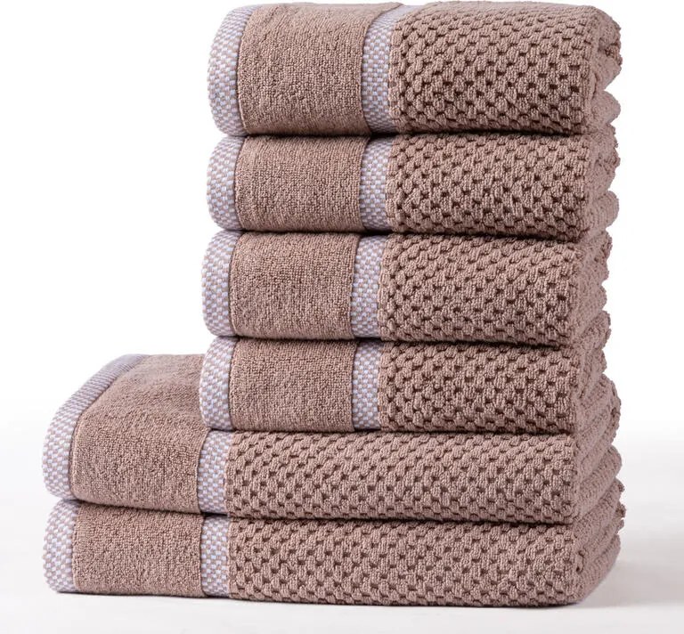 Set de prosoape şi prosoape de baie din frotir MODENA latté, 6 buc