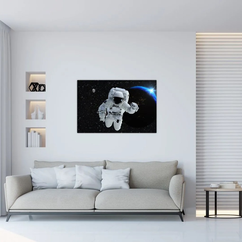 Tablou - Astronaut în Cosmos (90x60 cm)