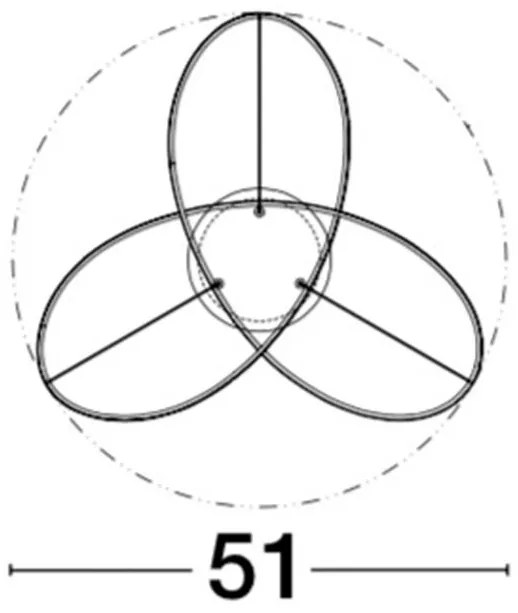 Lustra aplicata LED design modern Fusion, auriu