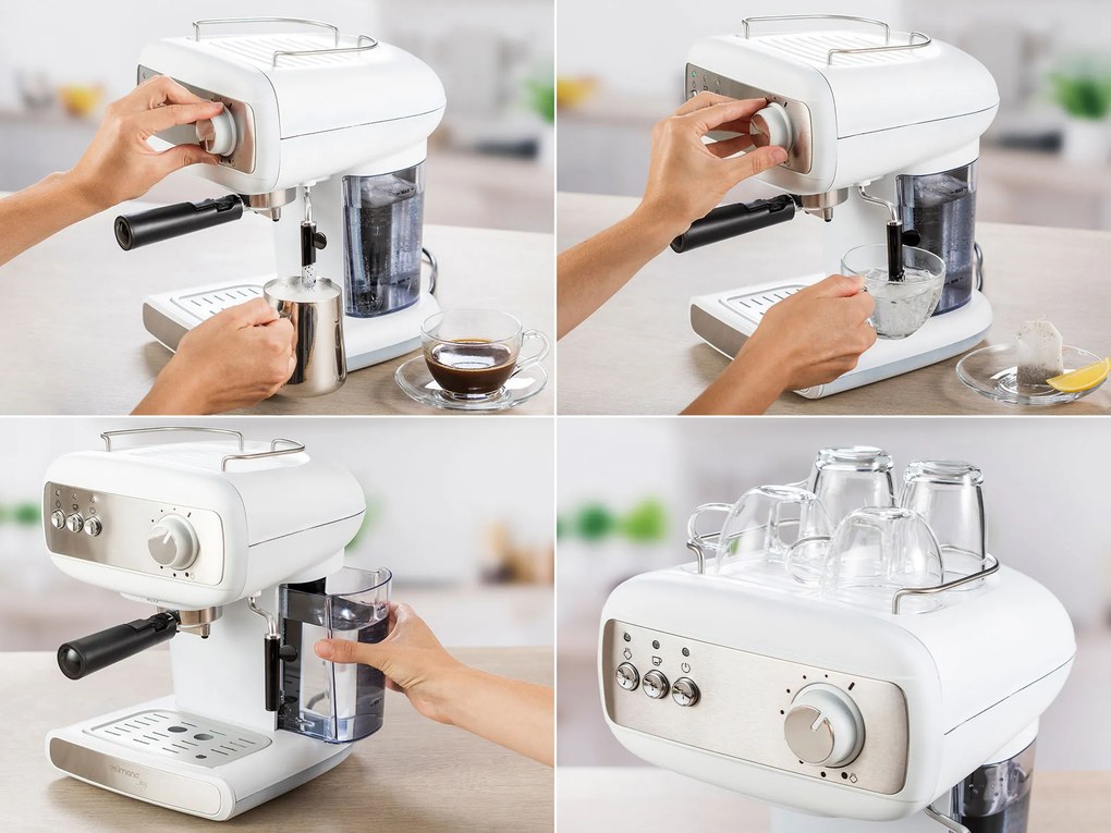 Espressor manual cu sistem de spumare lapte, Joy