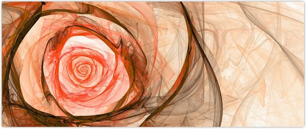 Tablou - Trandafir sufletului artistic (120x50 cm)