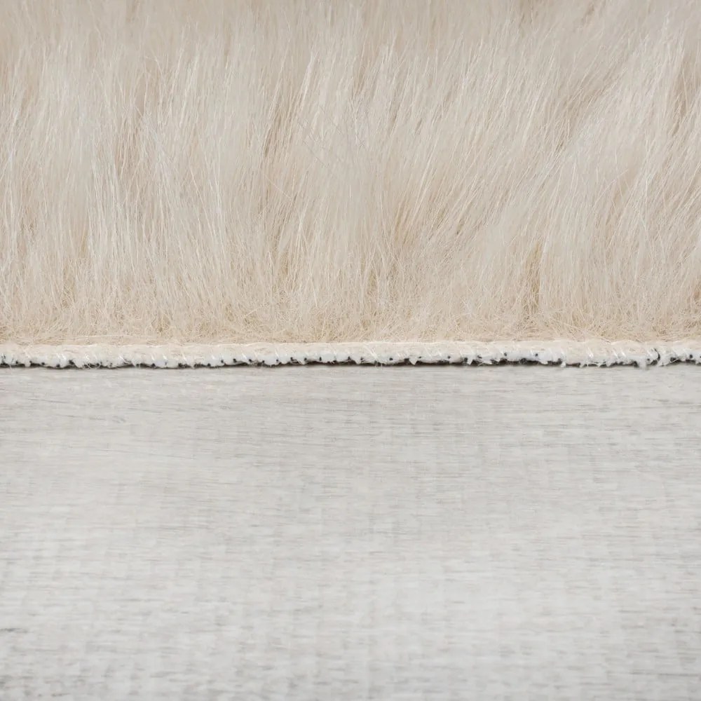 Blană crem sintetică 180x290 cm Waffle Faux Fur – Flair Rugs