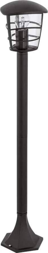 Lampadar Eglo Classic Aloria 1x60W, 17x17x94cm, aluminiu-plastic, negru
