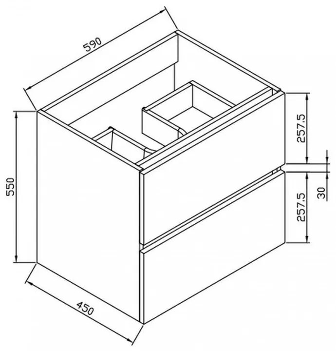 Mobilier complet de baie Elois 60