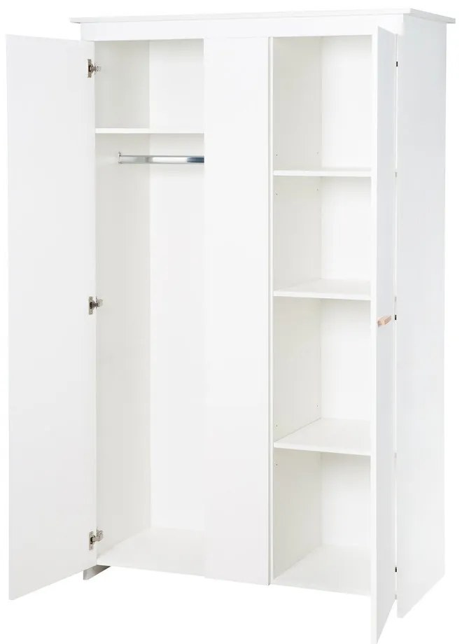 Șifonier de copii alb 119x190x52 cm Anton – Roba