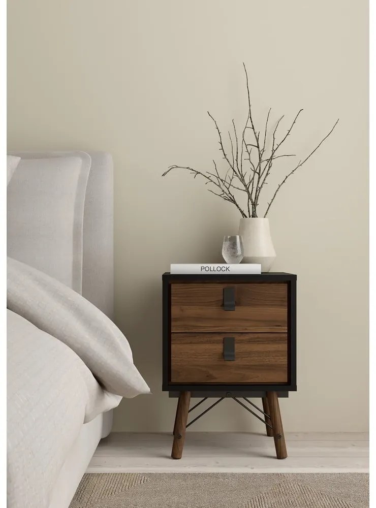 Noptieră maro închis Ry – Tvilum