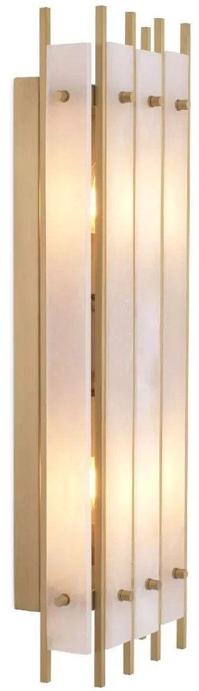 Aplica perete LUX Sparks L, alama antic/ alabastru