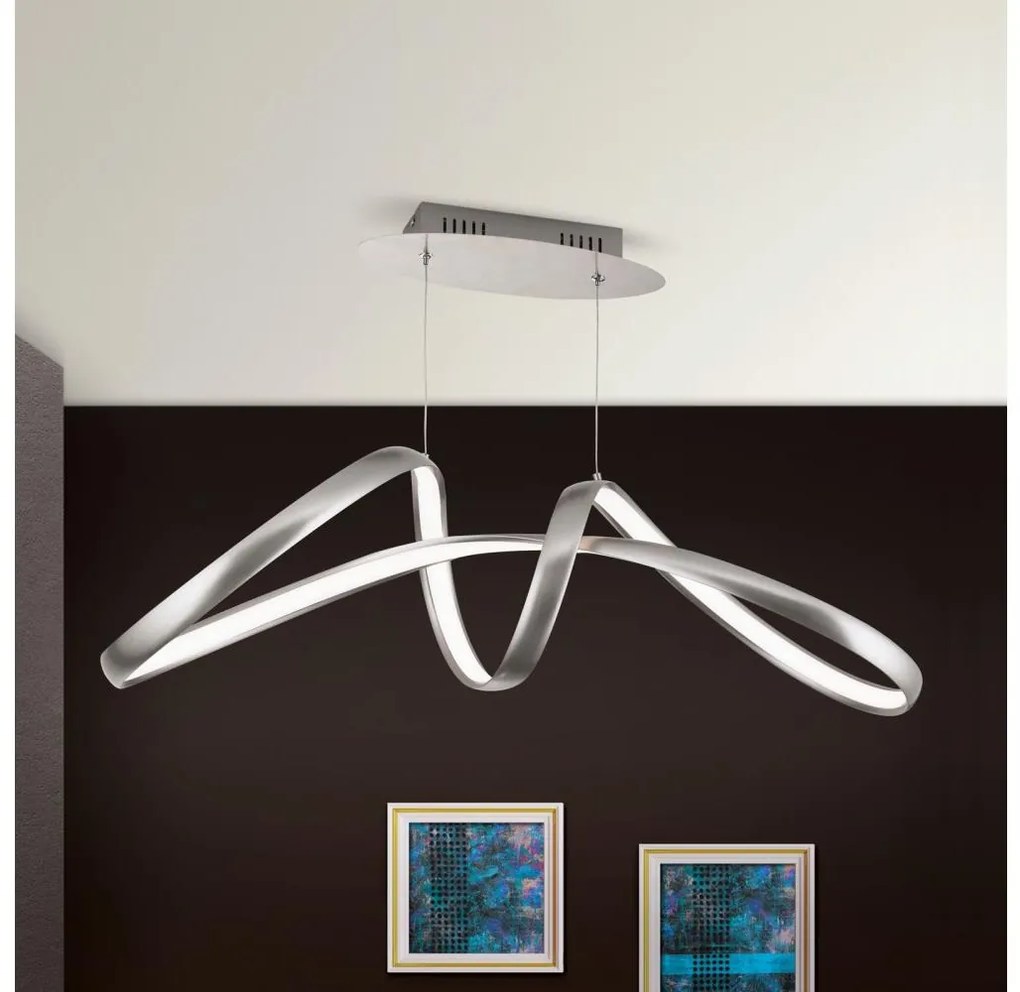 Lustră LED dimabilă pe cablu Orion HL 6-1663 CIRCUS LED/36W/230V argintiu