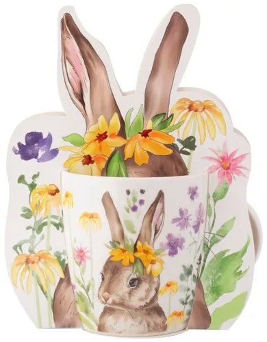 Altom Cană de porțelan Rabbit III în cutie cadou,400 ml