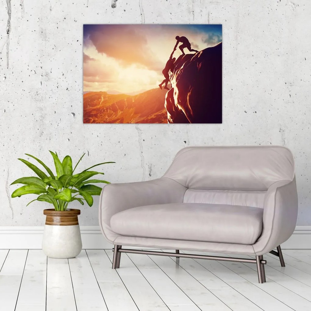 Tablou - Alpiniști (70x50 cm)