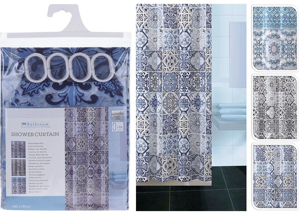 PERDEA DUS 180X180 CM, ALBASTRU, DISPONIBILA IN 3 VARIANTE