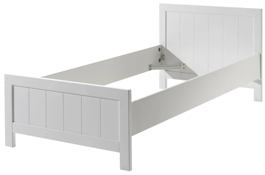 Set Mobilier Cameră Copii ERIK: Pat 90x200 cm și Sertar Pat, Alb – Vipack