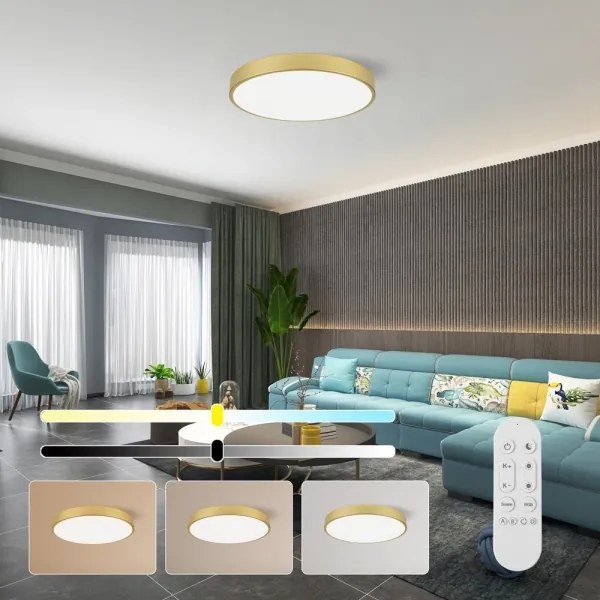 Immax NEO 07293L - Plafonieră LED+CCT dimmabilă SEMPLICI 60W/230V, Ø 60 cm, cu telecomandă