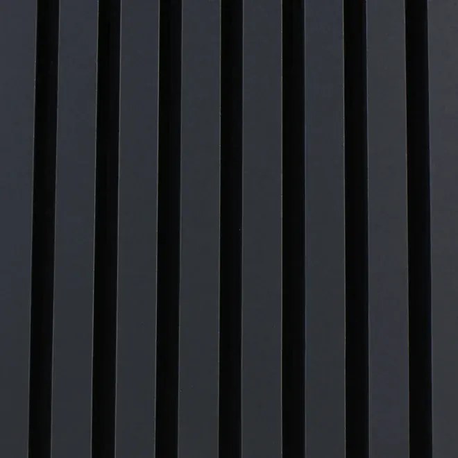 Riflaj decorativ tip panou acustic din MDF, Antracit