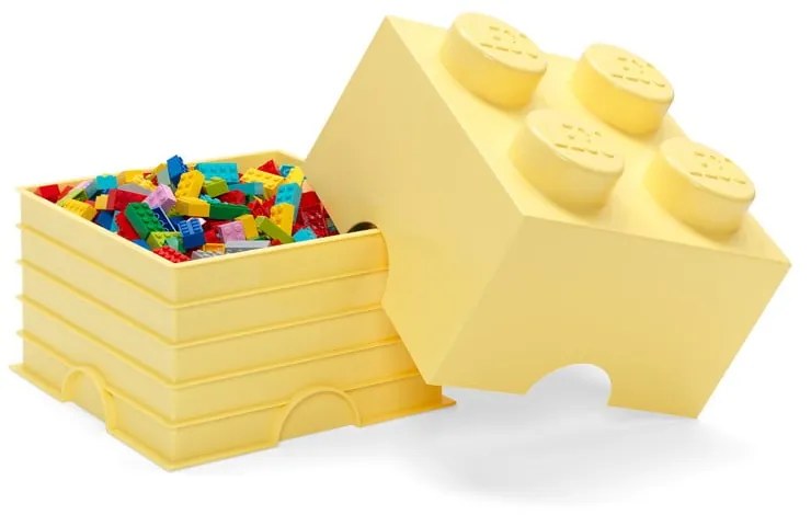 Cutie depozitare LEGO®, galben deschis