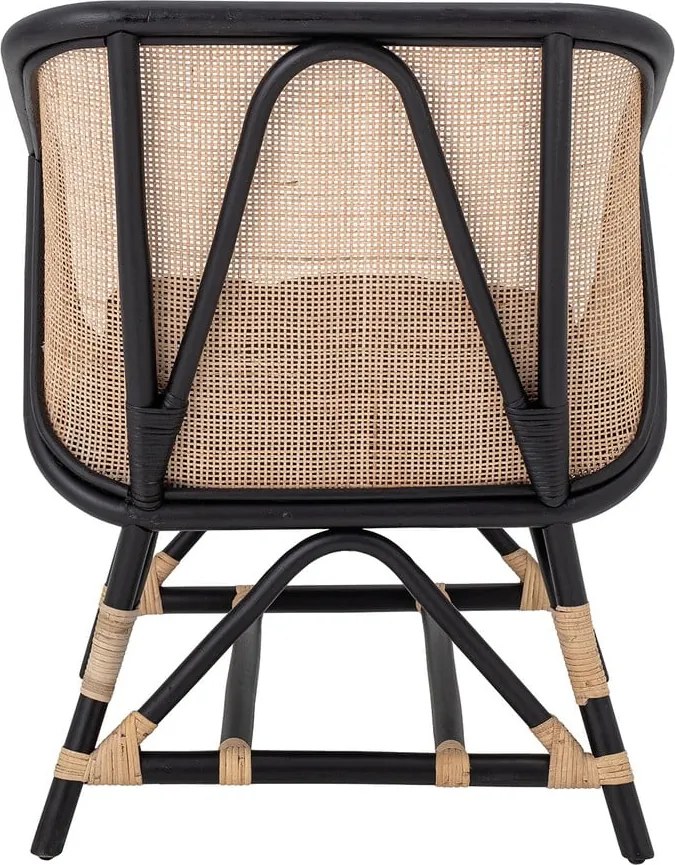 Fotoliu negru-bej țesut Loue - Bloomingville