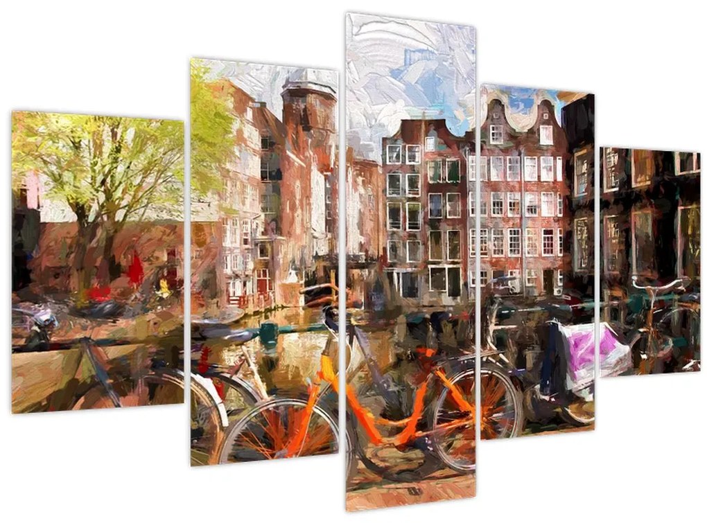 Tablou - Amsterdam, pictură (150x105 cm)