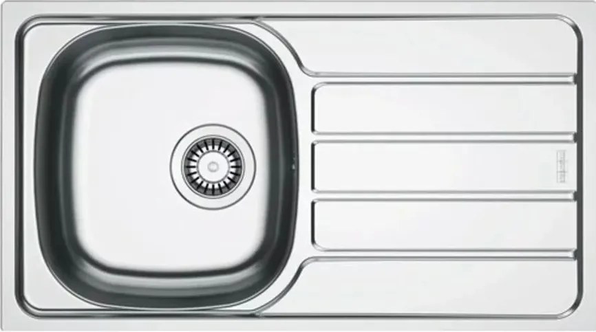 Chiuveta bucatarie inox Franke Spark 78x43.5 cm cu 1 cuva cu picurator dreapta finisaj texturat