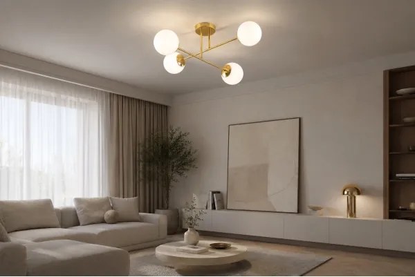Brilagi - Lustru aplicat MILO 4xE27/60W/230V auriu