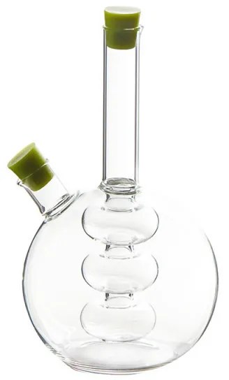 Recipient pentru oțet și ulei 2in1 Luigi Ferrero FR-6044, 20 cm, închidere ermetică, sticlă, verde