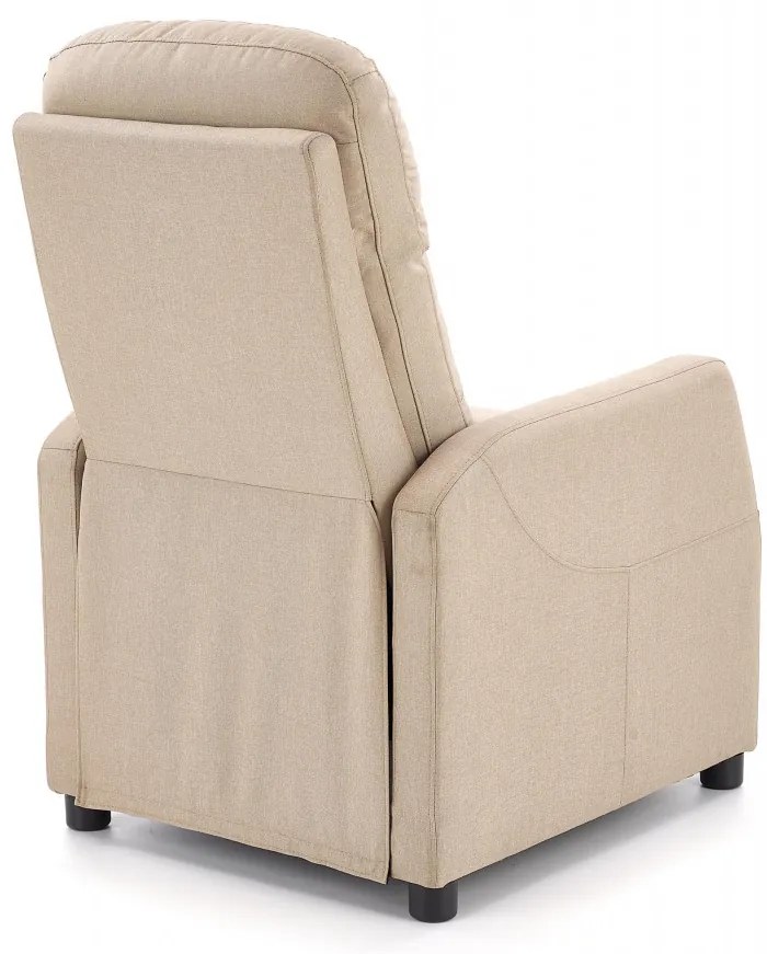Fotoliu recliner Felipe stofa bej H103 cm