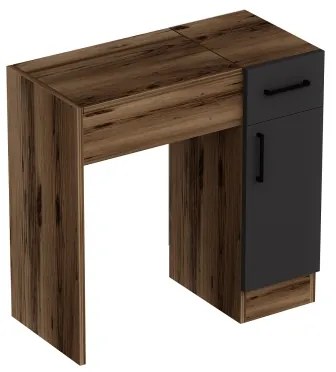 Măsuță de toaletă INCI 108,8x77 cm maro/negru