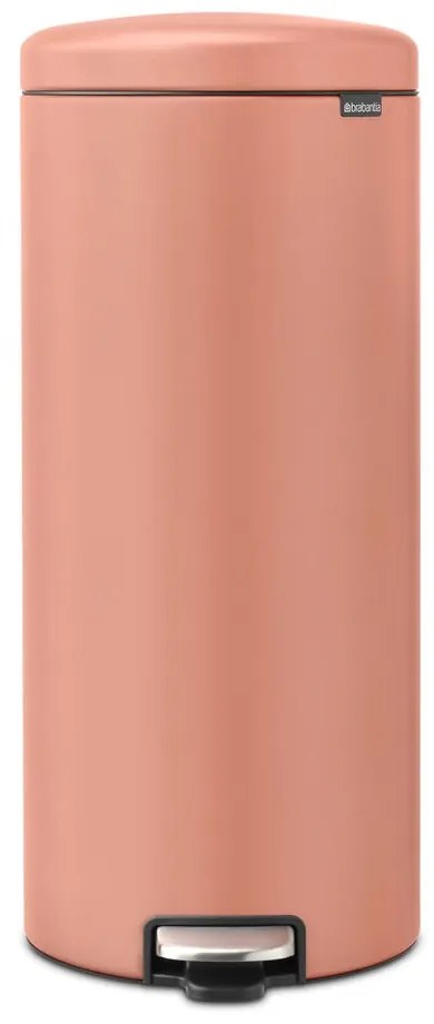 Coș de gunoi somon cu pedală din oțel 30 l NewIcon – Brabantia