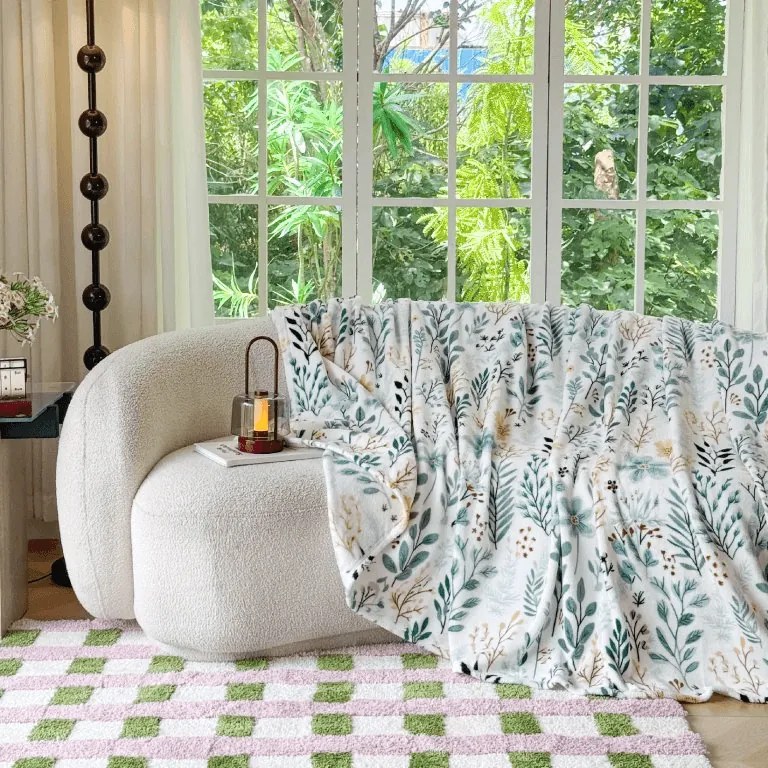 Patura microplus BOTANELLA, albastra Dimensiune: 150 x 200 cm
