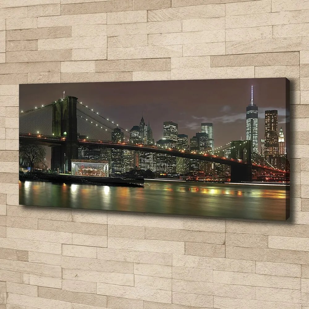 Pictură pe pânză New york, pe timp de noapte