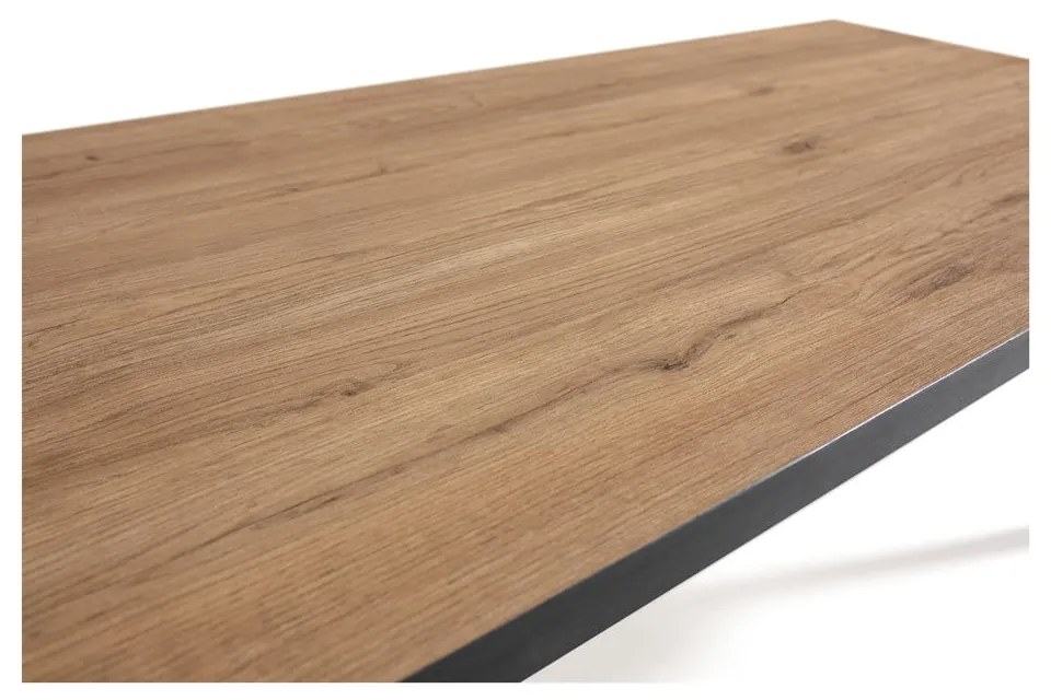 Masă consolă cu blat cu aspect de lemn de stejar 60x120 cm Sindi – Marckeric