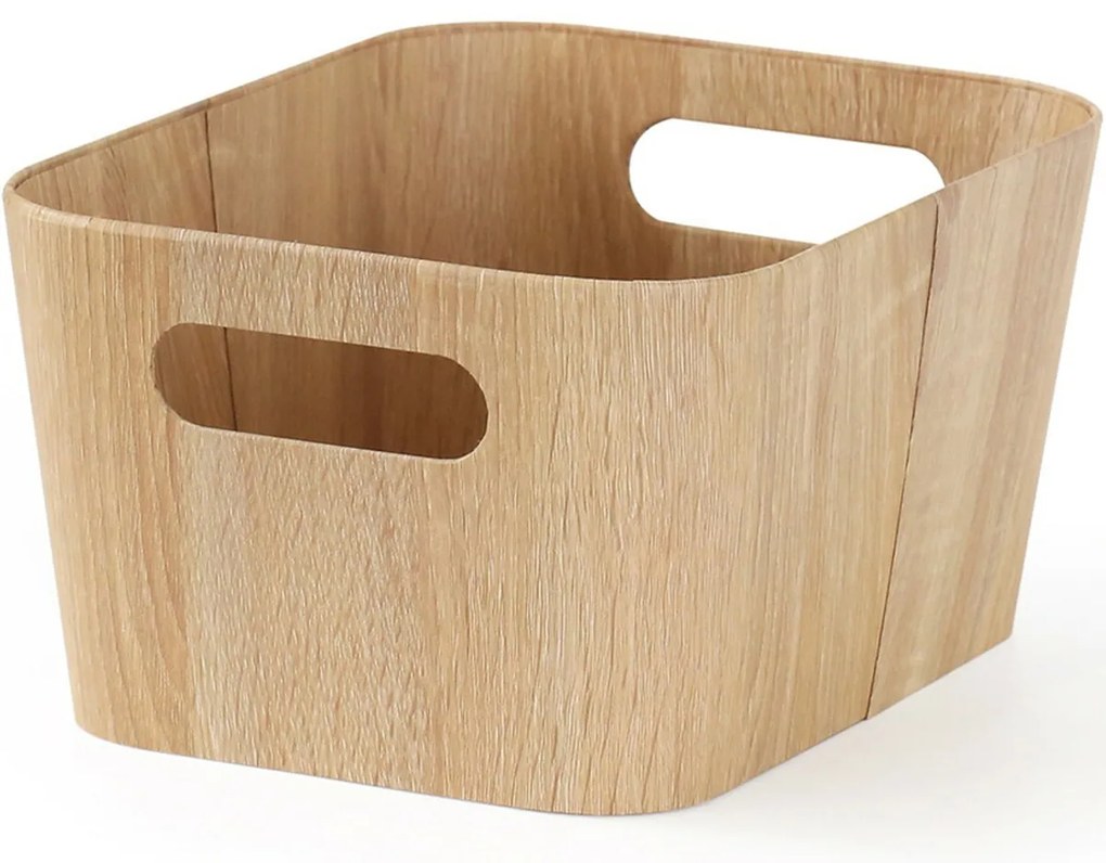 Set de 2 coșuri de depozitare Kitchisimo 31 × 23 ×16 cm, natur, L