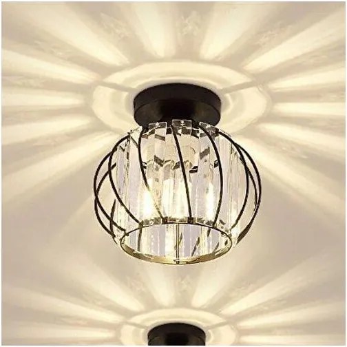 Plafonieră de tavan BELLA 1xE27/40W/230V, Ø 20 cm, neagră