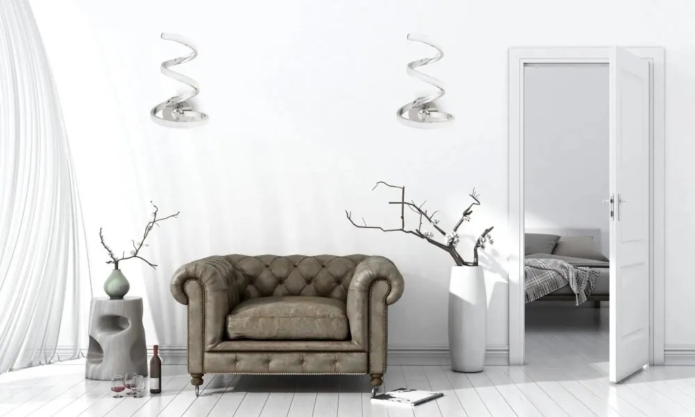 Corp de iluminat elegant cu design modern crom