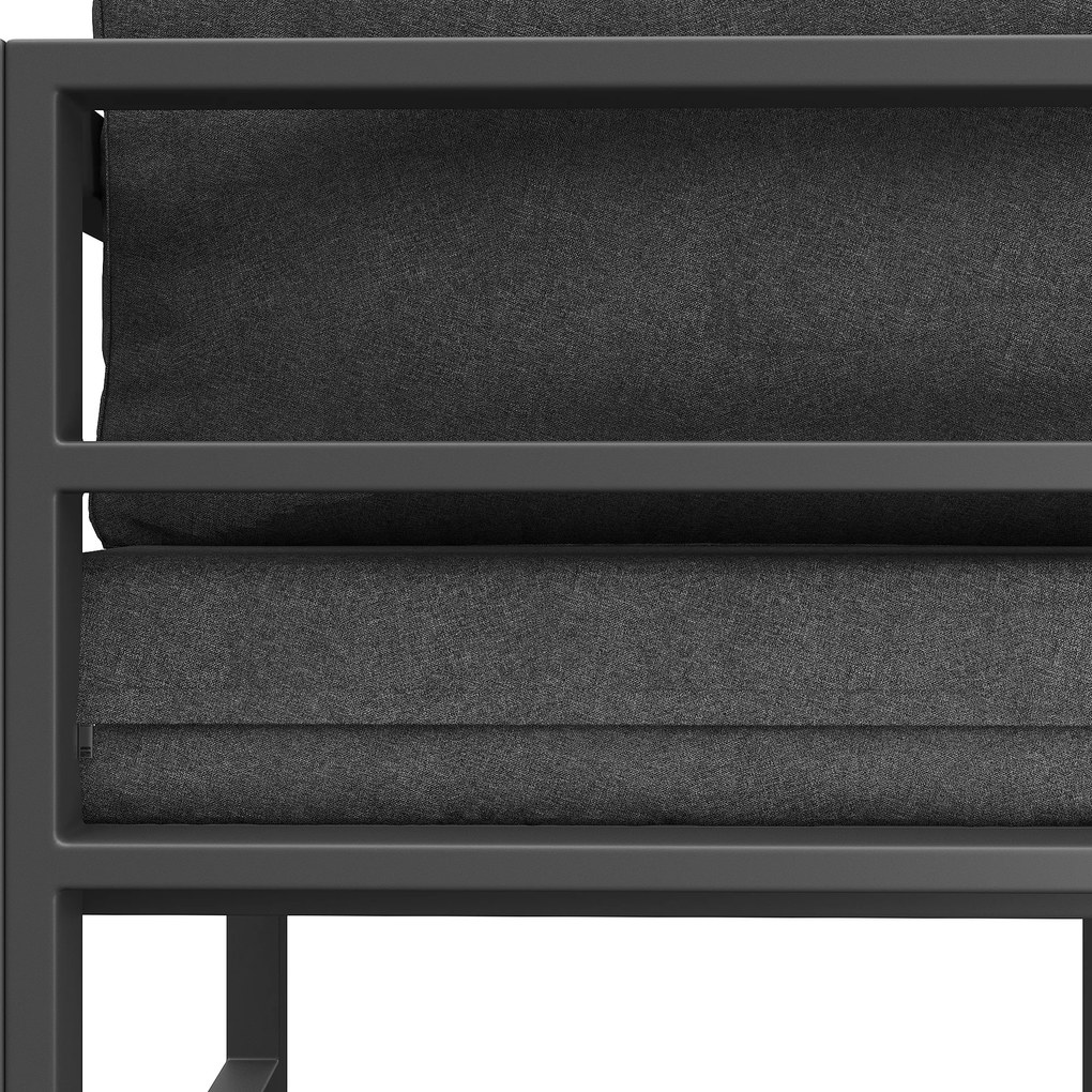 Set mobilier de grădină, Gri | Aosom Romania