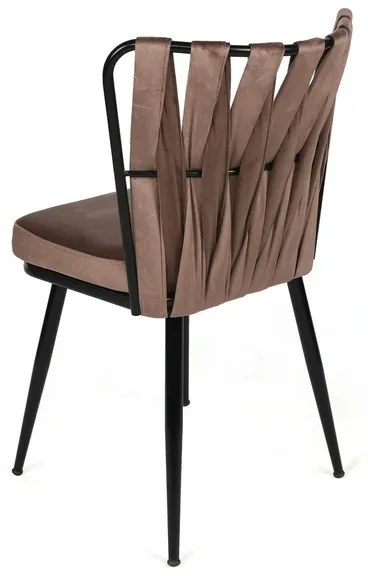 Set de scaune de sufragerie Kusakli Light Brown, 4buc.